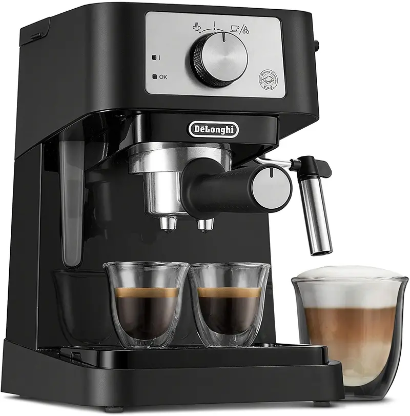 15-Bar Espresso Machine – 1100W Compact Barista System By De'Longhi Stilosa 1