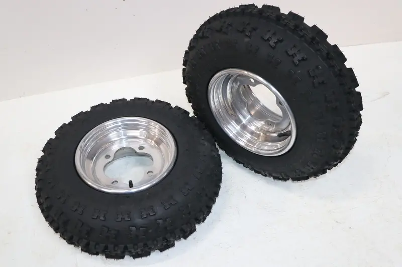 21×7×10 Front Tire & Rim Package For Honda Trx450R, 400Ex, 300Ex & Trx250R – Polished 1
