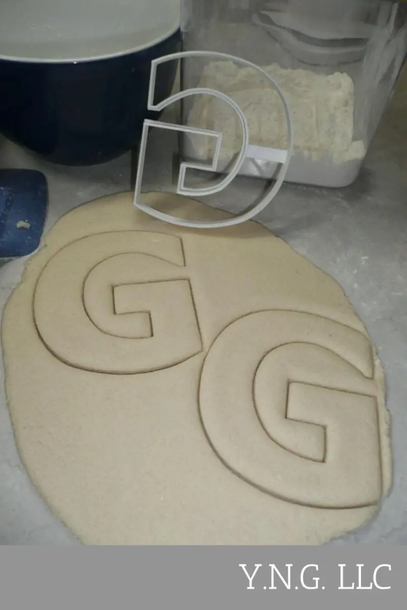 4-Inch Uppercase Block Letter G Cookie Cutter – Clean Baking Alphabet Tool 1