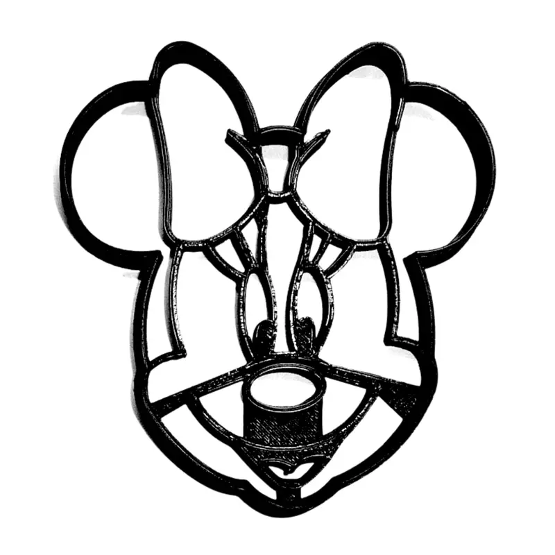 6-Pack 1.75-Inch Minnie Mouse With Bow Fondant Cutter – Classic Disney Cupcake Topper (Fd3025) 1