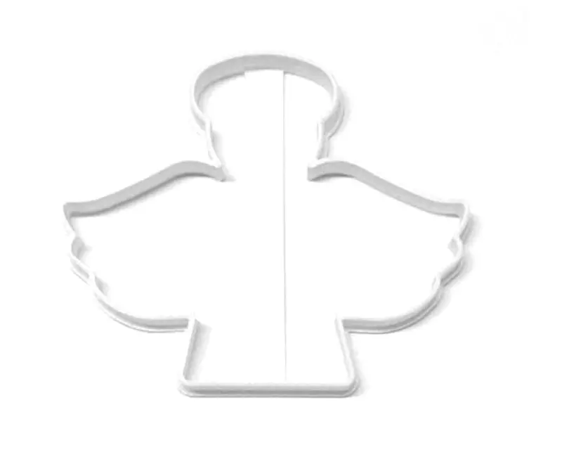 6-Pack Angel With Halo Outline Fondant Cutter For Cupcakes – 1.75 Inch Food-Safe Silicone Shape Tool (Usa Made) 1