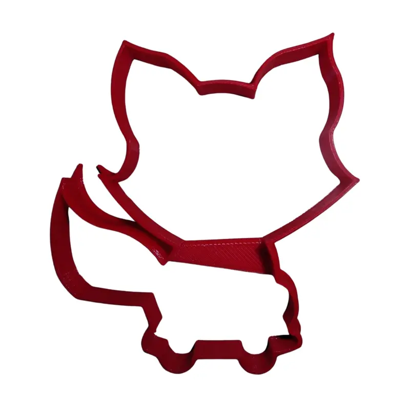 6-Pack Baby Fox Fondant Cutter – Cute Animal Outline Cookie Cutter For Cupcakes, 1.75", Fd3634 1