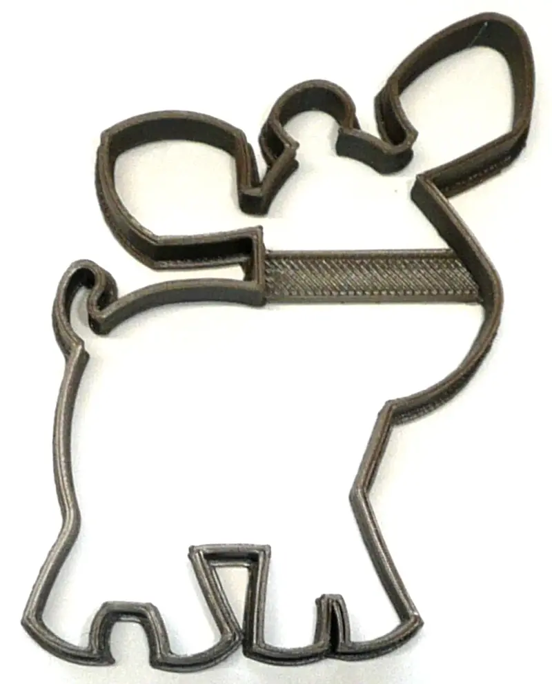 6-Pack Baby Moose Fondant Cutter – North American Wildlife Outline Cookie Cutter, 1.75", Fd3639 1