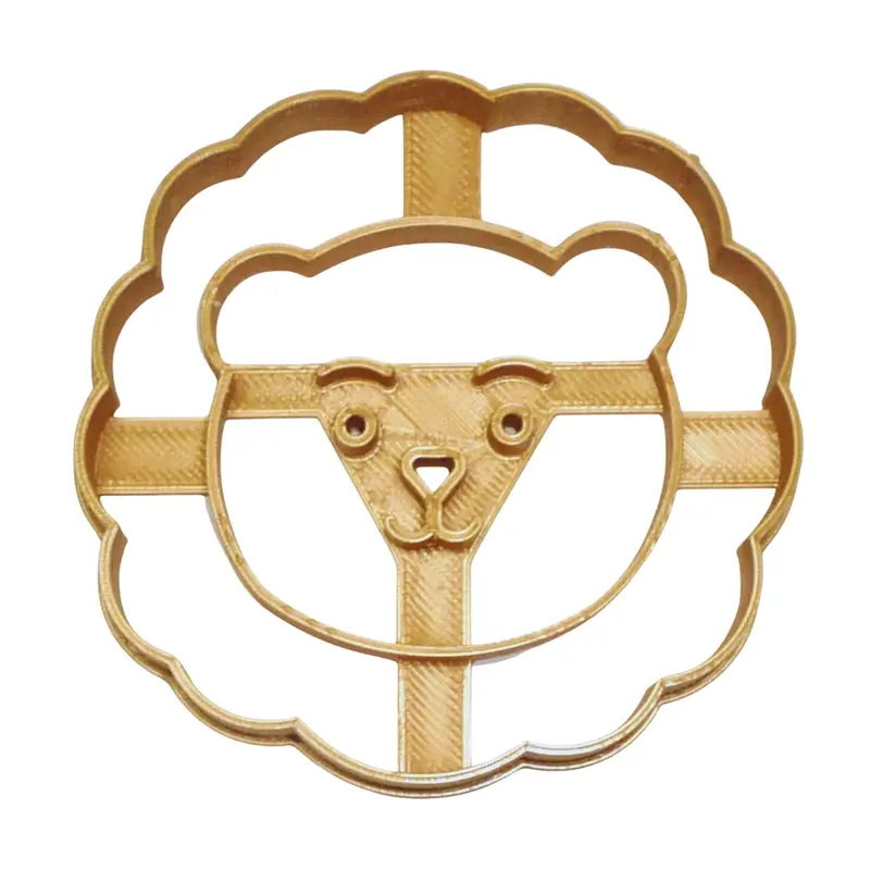 6-Pack Detailed Lion Face Fondant Cutter – 1.75 Inch Cupcake Topper, Usa-Made 1