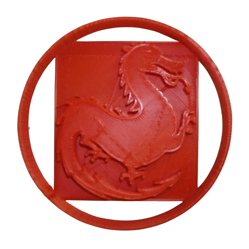 6-Pack Dragon & Fire Serpent Fondant Cutter Set – Fantasy-Themed Cupcake Topper, 1.75" Diameter, Usa-Made Fd2668 1