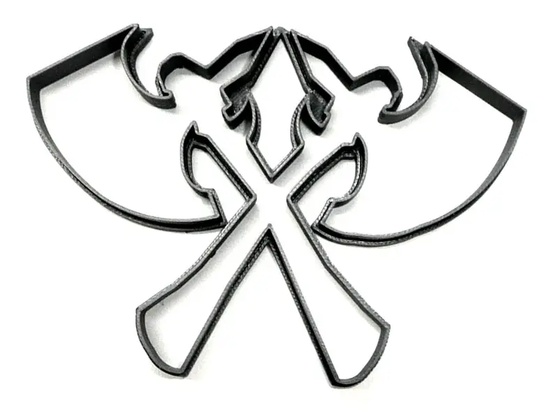6-Pack Dual Axe Fondant Cutter Set – Viking Or Fantasy-Themed Cupcake Topper, 1.75" Diameter, Usa-Made Fd2113 1