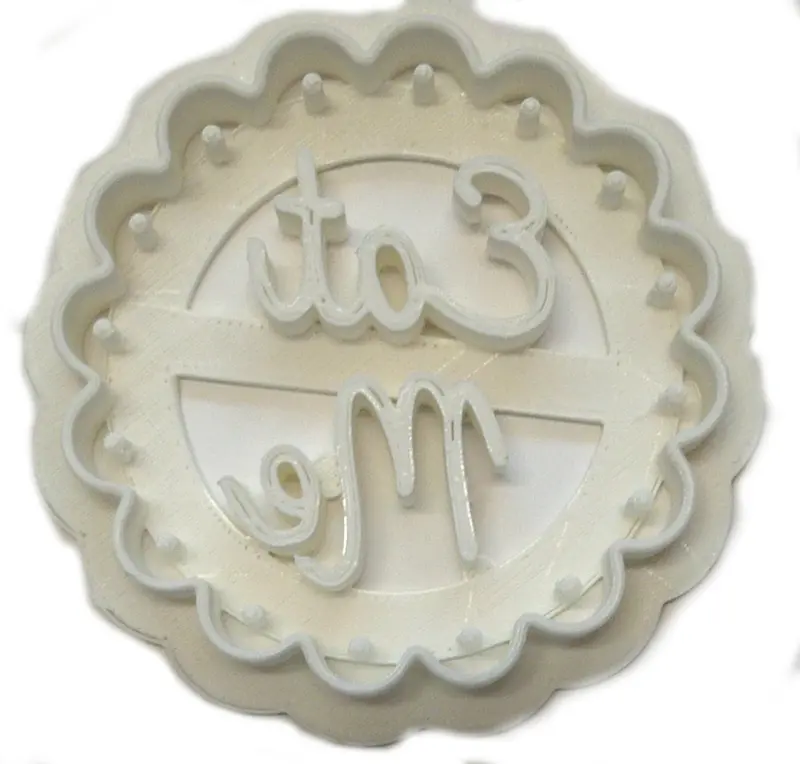 6-Pack 'Eat Me' Cake Sign Fondant Cutter Set – Alice In Wonderland Cupcake Topper, 1.75" Diameter, Usa-Made Fd2438 1