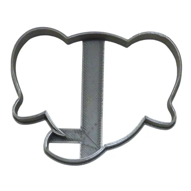 6-Pack Elephant Face Outline Fondant Cutters – 1.75" Animal-Themed Cupcake Topper Kit (Usa Made, Fd2624) 1