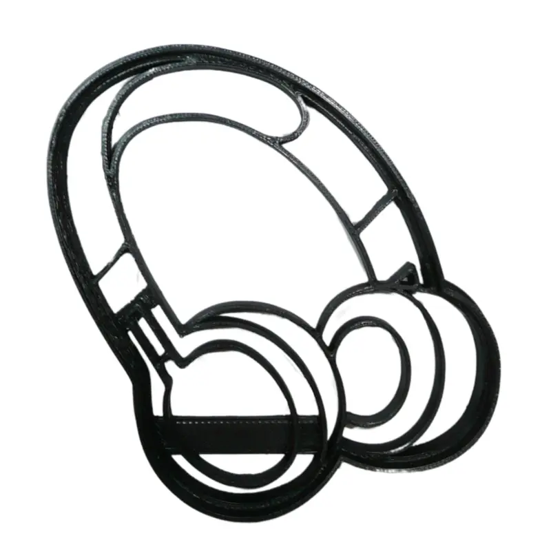 6-Pack Headphone-Shaped Fondant Cutter – Gaming & Music-Themed Cupcake Topper, 1.75 Inch, Usa-Made 1