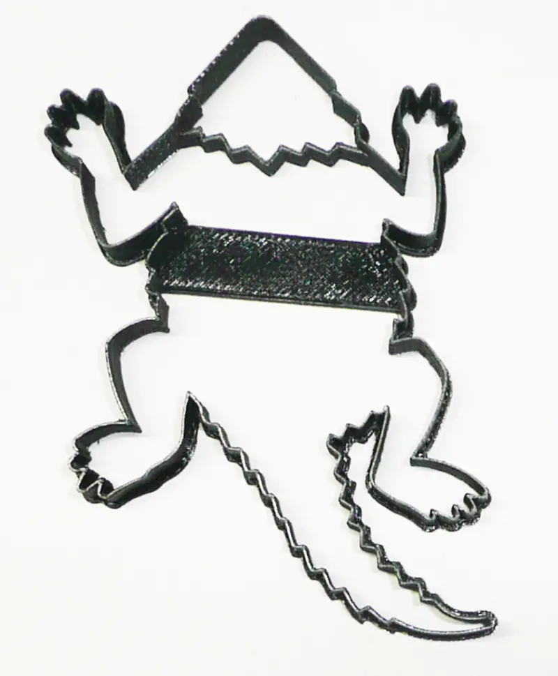 6-Pack Horned Frog Fondant Cutter – Whimsical Reptile Silhouette For Cake Decor (1.75" | Usa-Made | Fd3355) 1