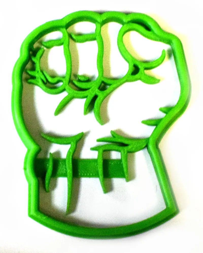 6-Pack Hulk Superhero Fondant Cutter – Bold Cupcake Topper, 1.75" Action-Figure Silhouette, Food-Safe & Durable (Fd463) 1