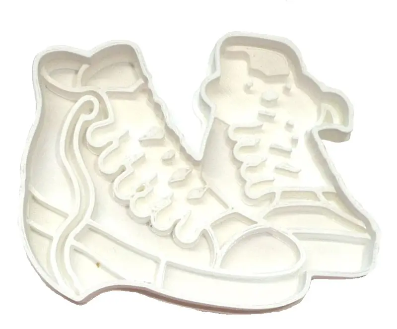 6-Pack Lace-Up Sneakers Fondant Cutter For Cupcakes – 1.75 Inch Food-Safe Silicone Shape Tool (Usa Made) 1