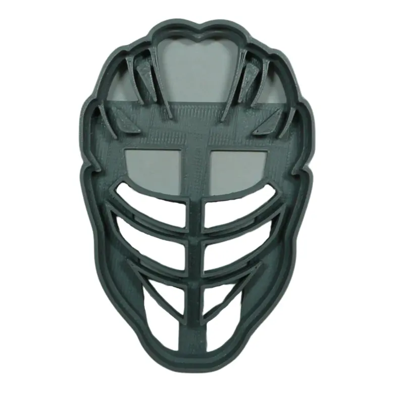 6-Pack Lacrosse Helmet (Front View) Fondant Cutter – Athletic Dessert Decor – 1.75 Inch – Usa-Made Fd5383 1