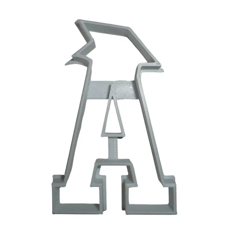 6-Pack Letter A + Graduation Cap Fondant Cutter – Alphabet Commencement Combo Outline Shape, 1.75", Fd3722 1