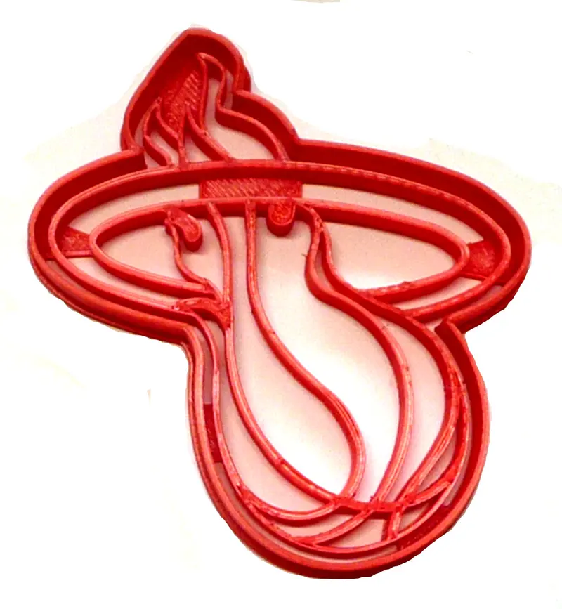6-Pack Miami Heat Emblem Fondant Cutter – 1.75" Basketball Cupcake Topper, Usa-Made Fd2752 1