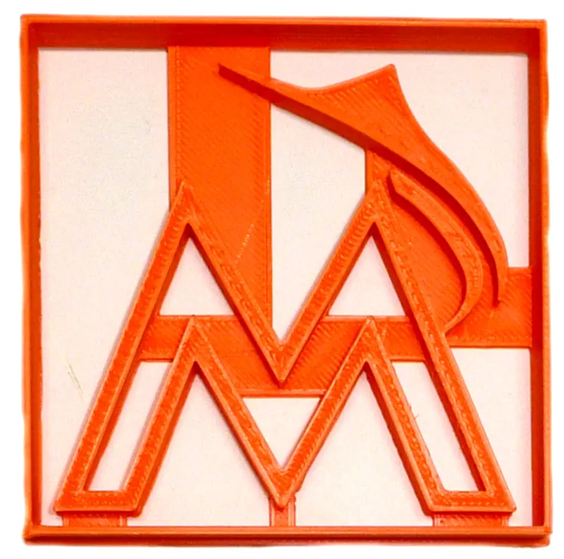 6-Pack Miami Marlins Logo Fondant Cutter – 1.75" Mlb Cupcake Decor, Usa-Made Fd2576 1