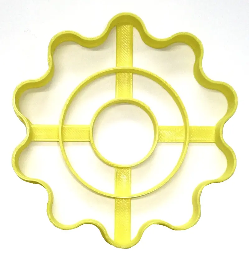 6-Pack Mickey Clubhouse Gear 3 Fondant Cutter – 1.75 Inch Playful Mechanism Pastry Cut-Out 1