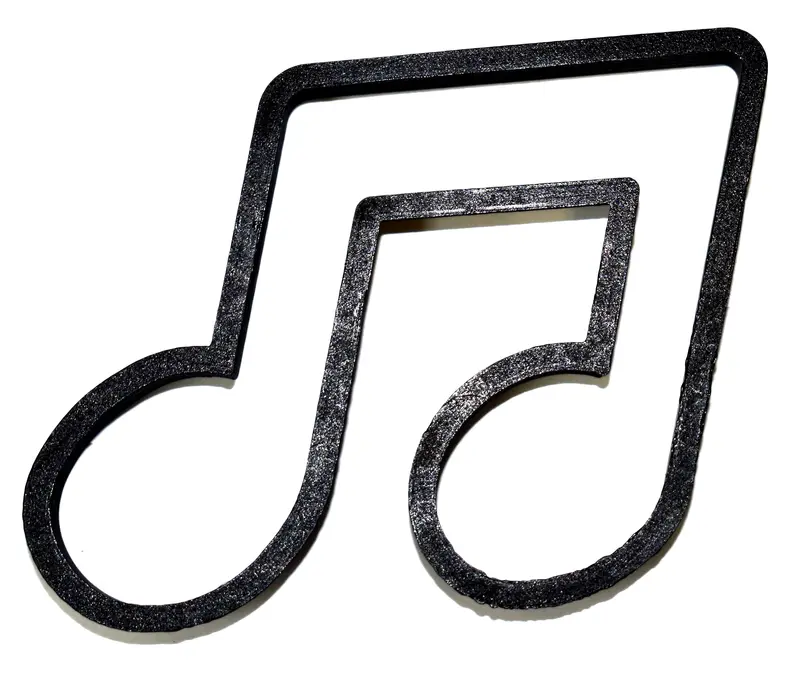 6-Pack Music Note Fondant Cutters – Eighth-Note Cupcake Toppers, 1.75" Size, Usa Crafted Fd609 1