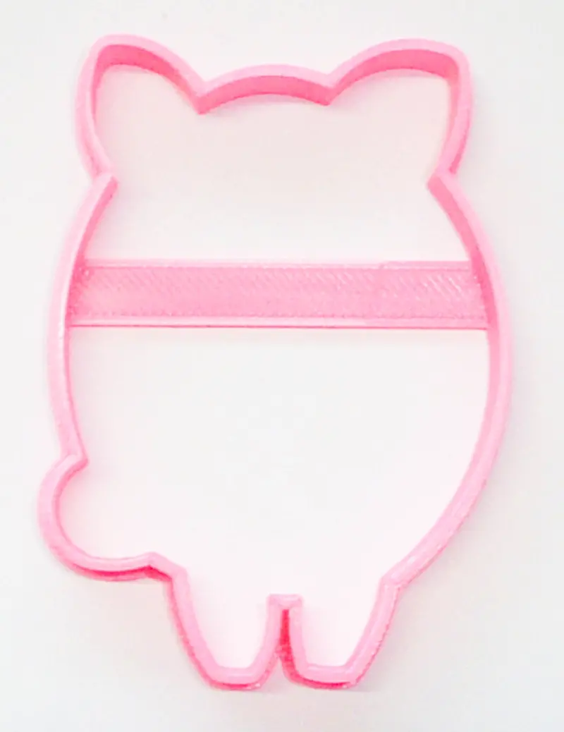 6-Pack Pig Outline Fondant Cutter – Playful Farm Animal Silhouette For Cupcake Toppers (1.75" | Usa-Made | Fd3380) 1
