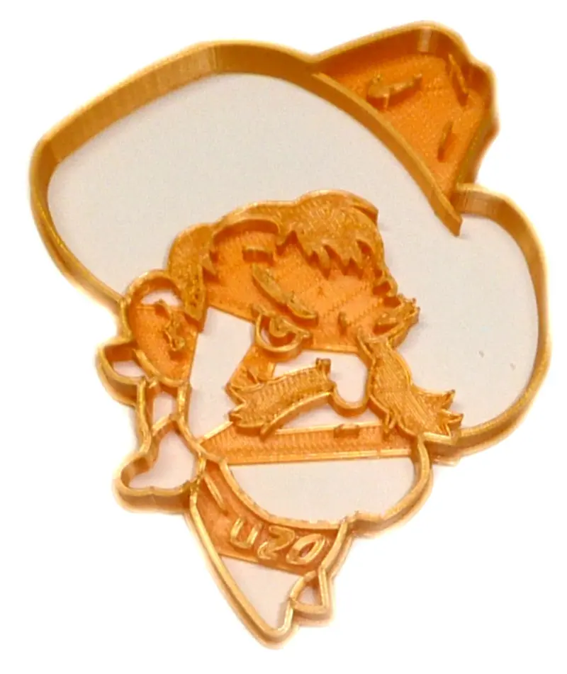 6-Pack Pistol Pete Osu Mascot Fondant Cutter – Oklahoma State University Cupcake Topper Fd2222 1