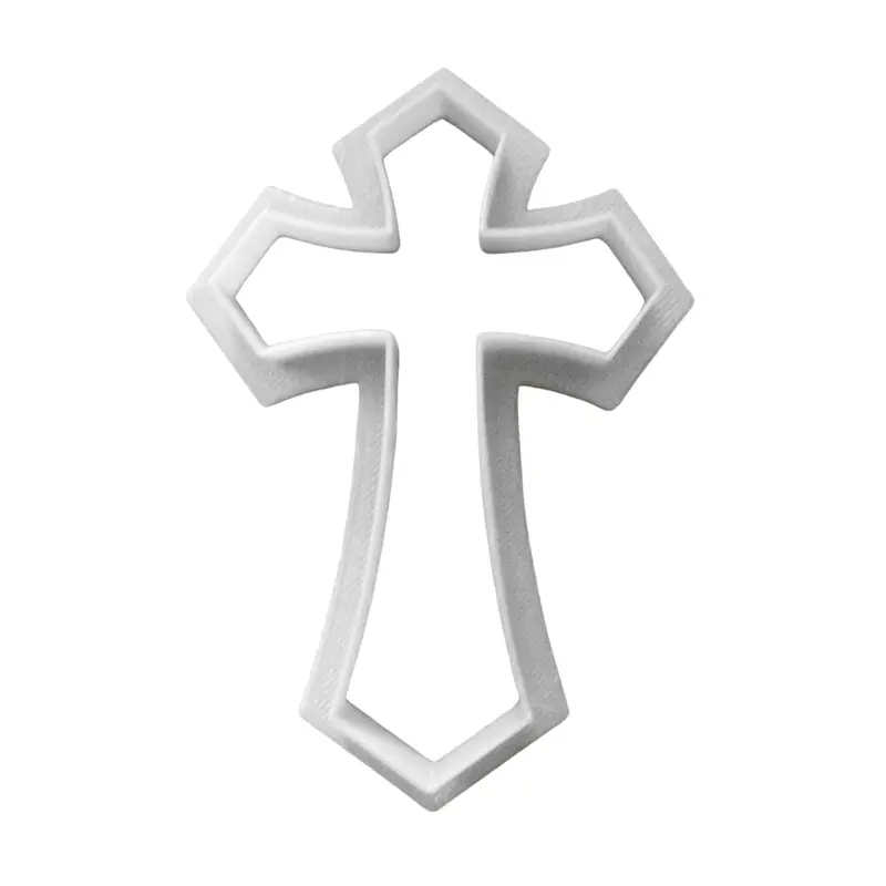 6-Pack Pointed Cross Fondant Cutter – Religious Or Gothic Cupcake Topper, 1.75 Inch Fd469 1