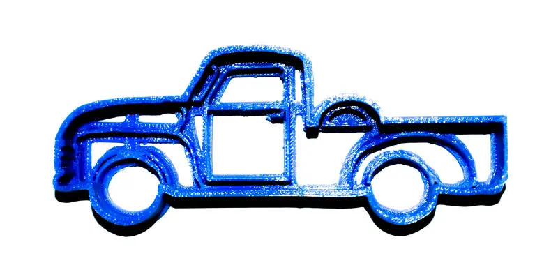 6-Pack Realistic Pickup Truck Fondant Cutter – Vehicle-Themed Cupcake Topper Fd281 1