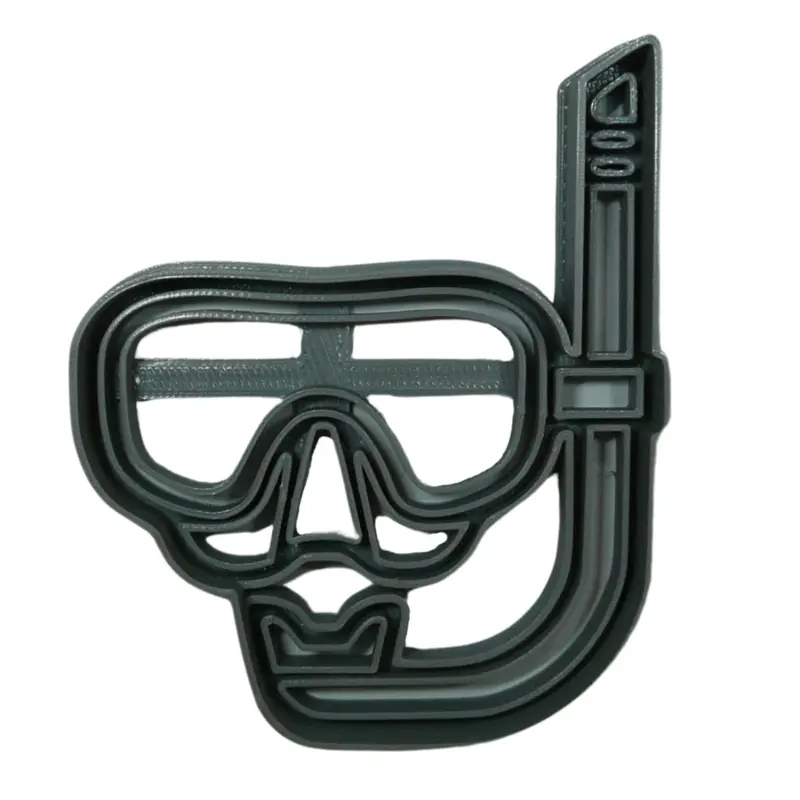 6-Pack Snorkel Mask Fondant Cutter – Underwater Theme Cupcake Topper – 1.75 Inch – Usa-Made Fd5387 1