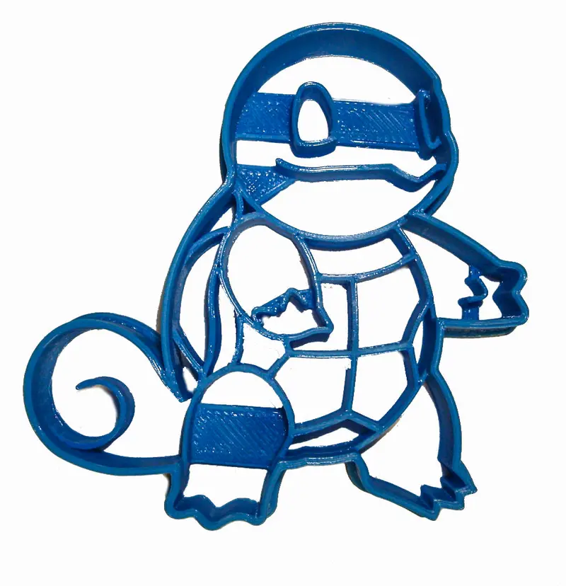 6-Pack Squirtle Pokémon Fondant Cutter – Kanto Starter Cupcake Topper, 1.75 Inch (Fd872) 1