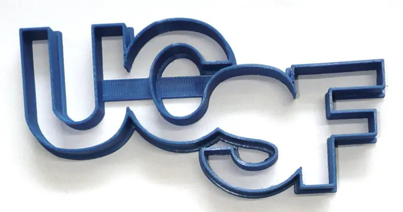 6-Pack Ucsf Initials Fondant Cutter – 1.75 Inch University-Themed Cupcake Topper 1