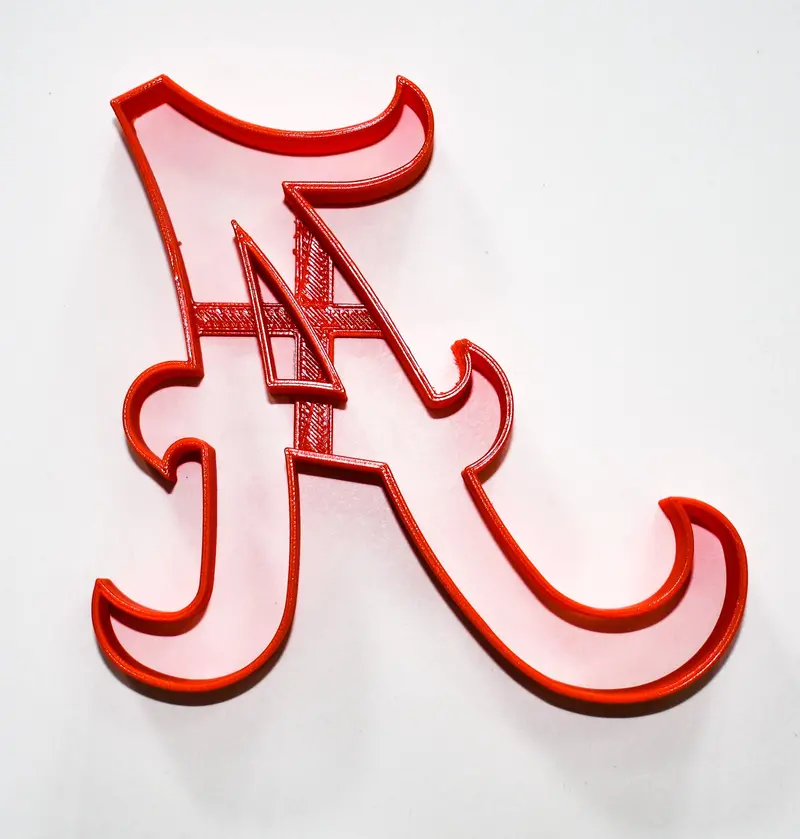 6-Pack University Of Alabama 'A' Fondant Cutter – 1.75" Crimson Tide Cupcake Topper (Usa Made) 1
