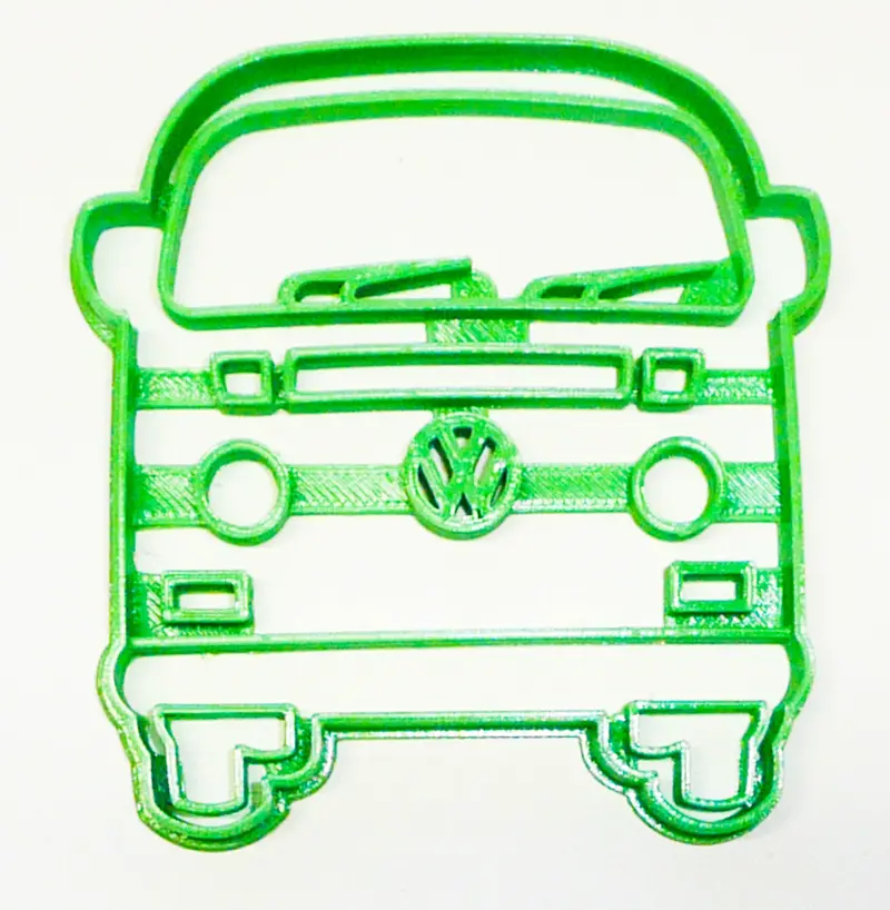 6-Piece 1970S Hippy Van Fondant Cutter Set – Retro Counterculture Cupcake Topper, 1.75 Inch 1