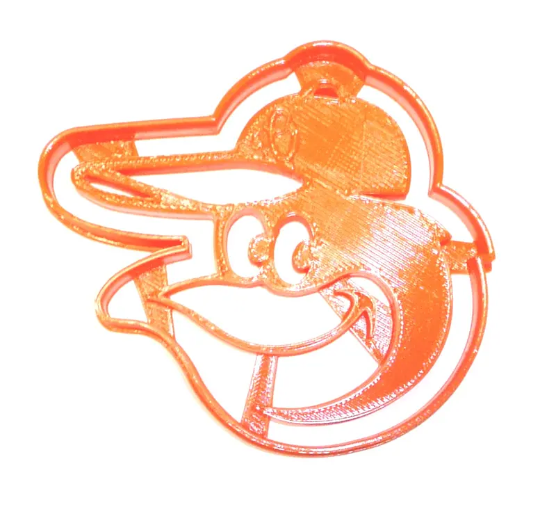 6-Piece Baltimore Orioles Bird Logo Fondant Cutters For Mlb-Themed Cupcakes – 1.75" 1
