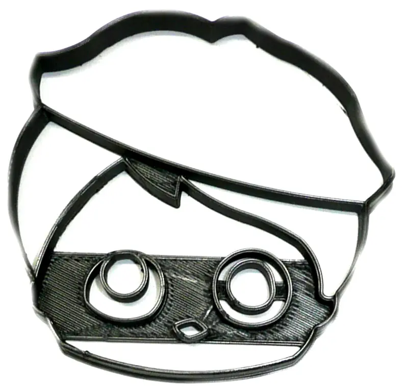 6-Piece Beatnik Babe Face Fondant Cutters For Retro Cupcake Decoration – 1.75" 1
