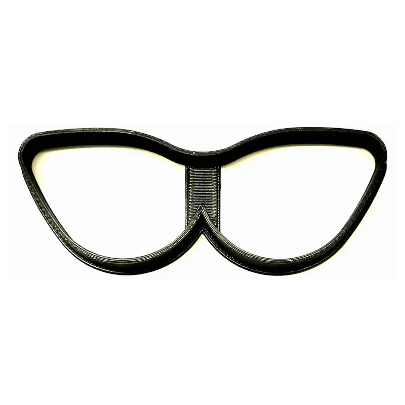 6-Piece Cat-Eye Glasses Fondant Cutter Set For Cupcakes – 1.75" Vintage Eyewear Cookie Cutter, Usa-Made Fd2614 1
