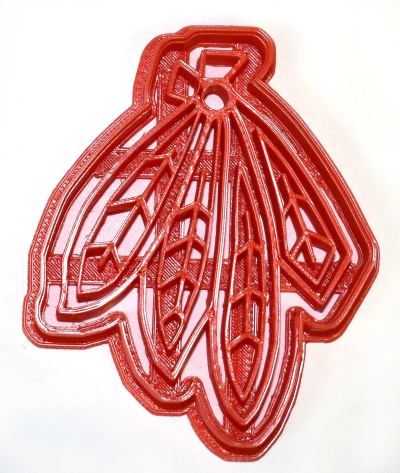 6-Piece Chicago Blackhawks Feathers Fondant Cutter Set For Tribal-Inspired Cupcake Toppers – 1.75 Inch, Usa Produced (Model Fd735) 1