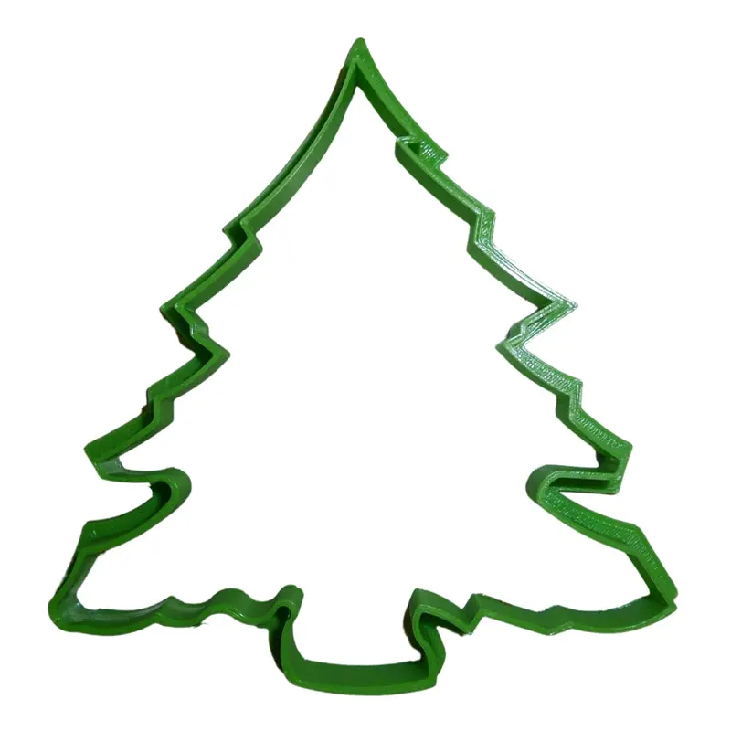 6-Piece Christmas Tree Outline Fondant Cutter Set – 1.75 Inch Holiday Cupcake Topper 1