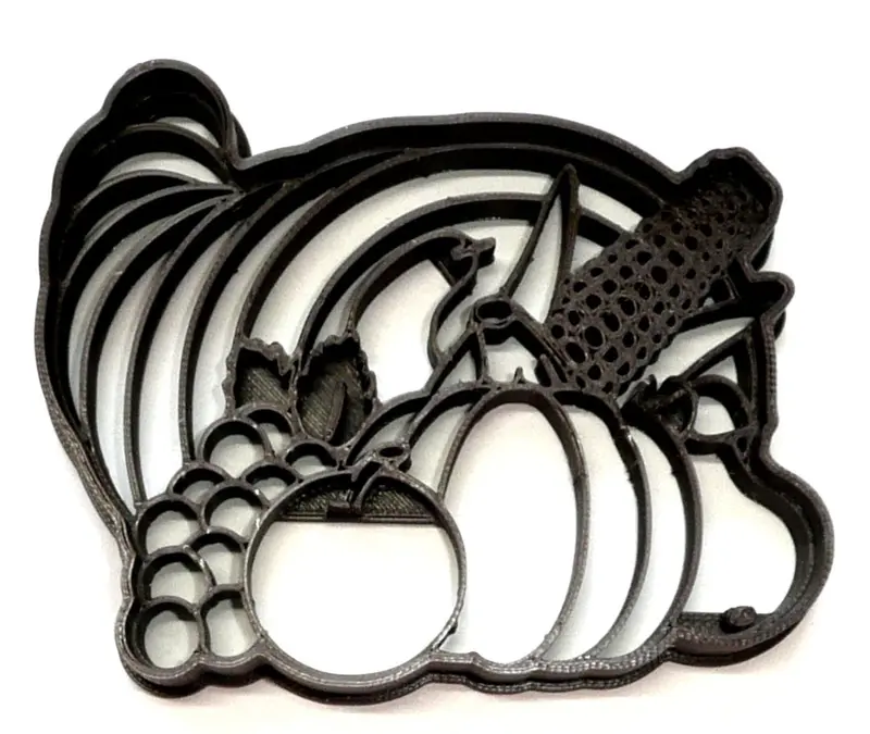 6-Piece Cornucopia-Themed Fondant Cutter Set – Thanksgiving Cupcake Toppers, 1.75", Usa-Made Fd4431 1