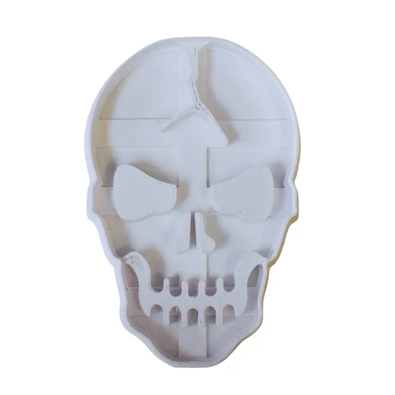 6-Piece Cracked Skull Halloween Fondant Cutter Set For Cupcakes – 1.75" Usa-Made Food-Safe Tool (Fd114) 1