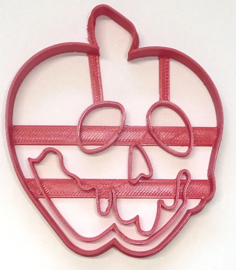 6-Piece Detailed Poison Apple Fondant Cutter Set – 1.75" Enchanted Cupcake Decoration (Usa Made, Fd3877) 1