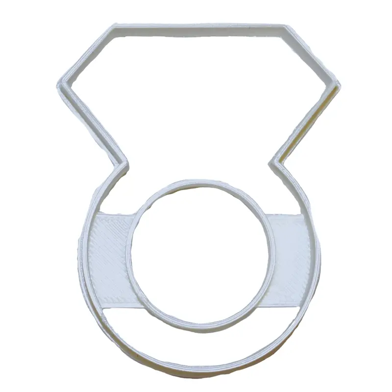 6-Piece Diamond Ring Fondant Cutters – Engagement & Wedding Cupcake Topper Set 1