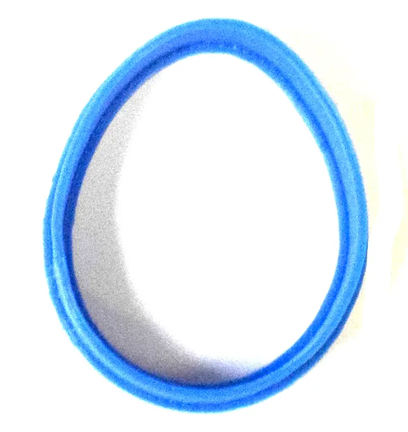6-Piece Easter Egg Outline Fondant Cutters – Holiday Baking Stencil Collection 1