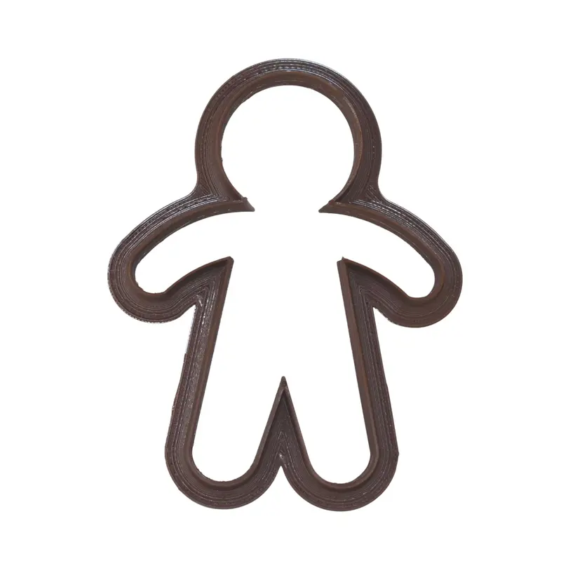 6-Piece Gingerbread Boy Fondant Cutter Set – Holiday-Themed Cupcake Topper, 1.75", Usa Fd652 1