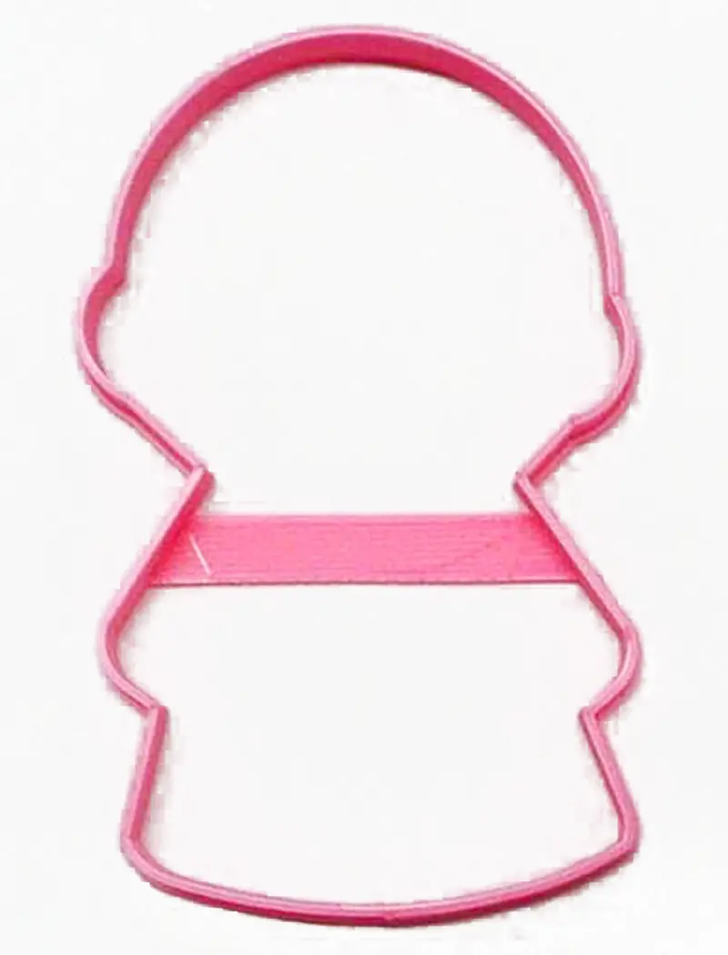 6-Piece Girl Figure Fondant Cutter Set (Round Head) – 1.75" Elegant Cupcake Topper Fd3076 1