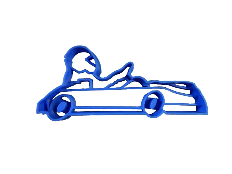 6-Piece Go-Kart Racing Fondant Cutter Set – 1.75" Sports-Themed Cupcake Topper, Usa-Made Fd2231 1