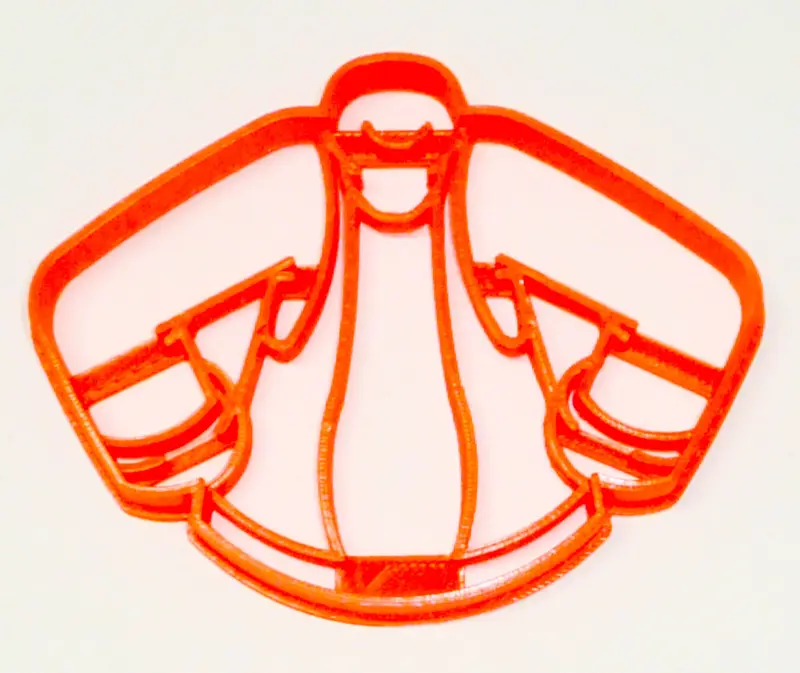 6-Piece Goofy Orange Shirt Fondant Cutter Set – 1.75" Animated Character Topper, Usa-Made Fd2021 1