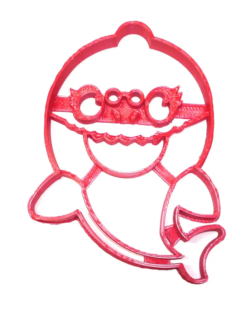 6-Piece Grandma Shark Fondant Cutter Kit – Family Shark Song Theme Cupcake Decor, 1.75", Usa Fd2452 1