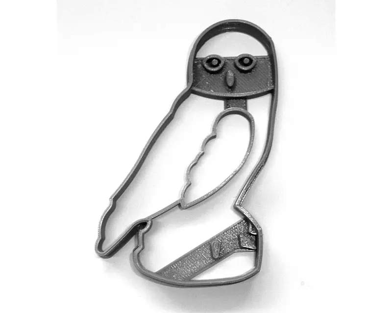 6-Piece Grey Owl Perched Profile Fondant Cutter Set – 1.75" Nature-Inspired Cupcake Topper, Usa-Made Fd3550 1