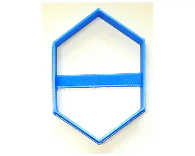 6-Piece Long Hexagon Outline Fondant Cutter Set – 1.75" Cupcake Topper (Usa Made, Fd3831) 1
