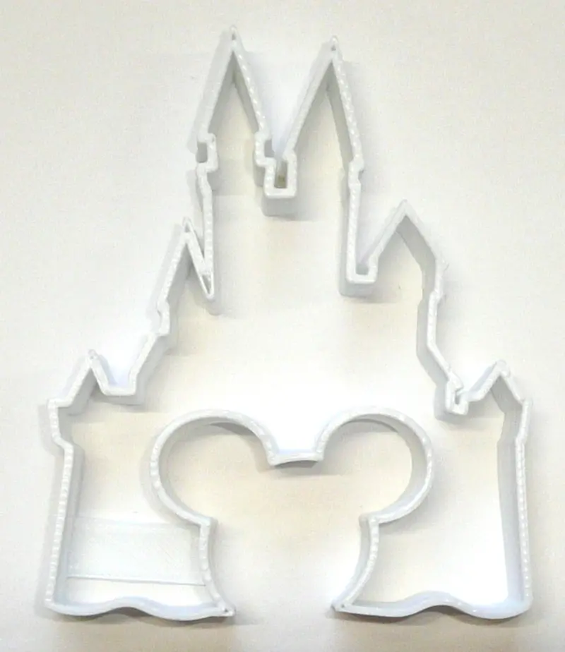 6-Piece Mickey Castle Fondant Cutters – Disney-Inspired Cupcake Topper Set, 1.75 Inch Fd580 1