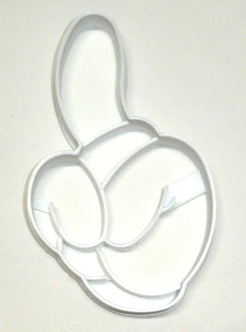 6-Piece Mickey Mouse Glove 'Number 1' Fondant Cutters – 1.75 Inch Disney-Themed Cupcake Decor, Usa-Made Fd2876 1